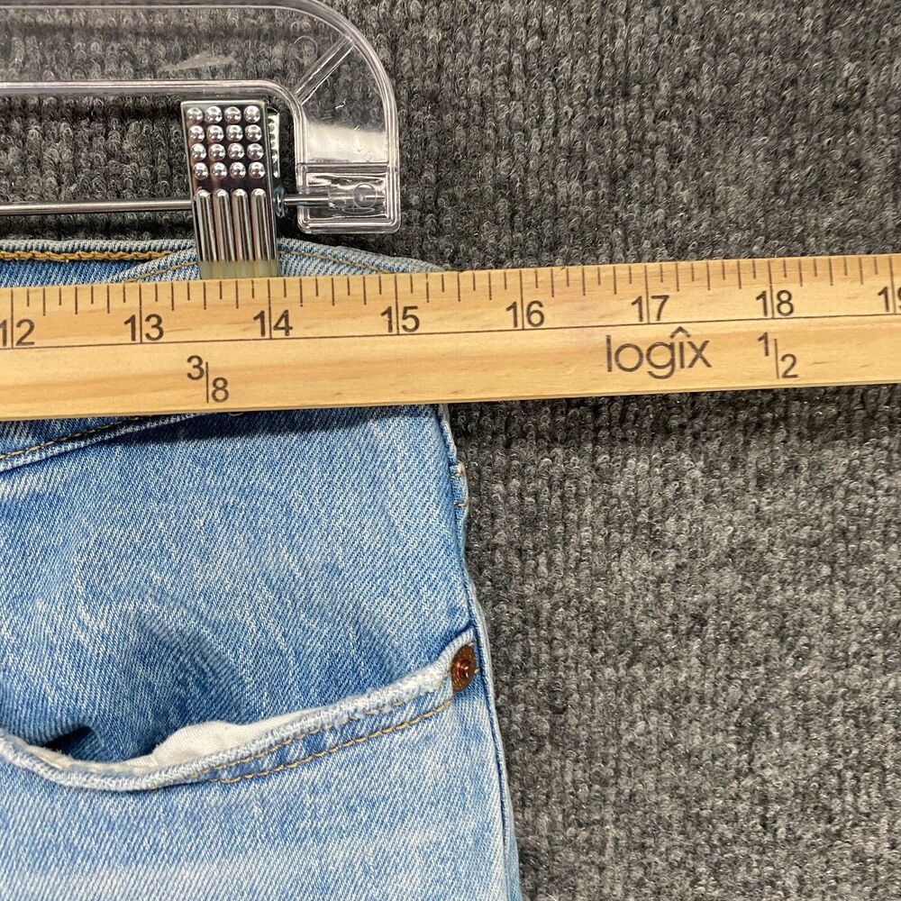 Levis Premium Jeans Womens‎ 29 Blue Wedgie Straight High Rise Button Fly Y2K - Picture 10 of 12